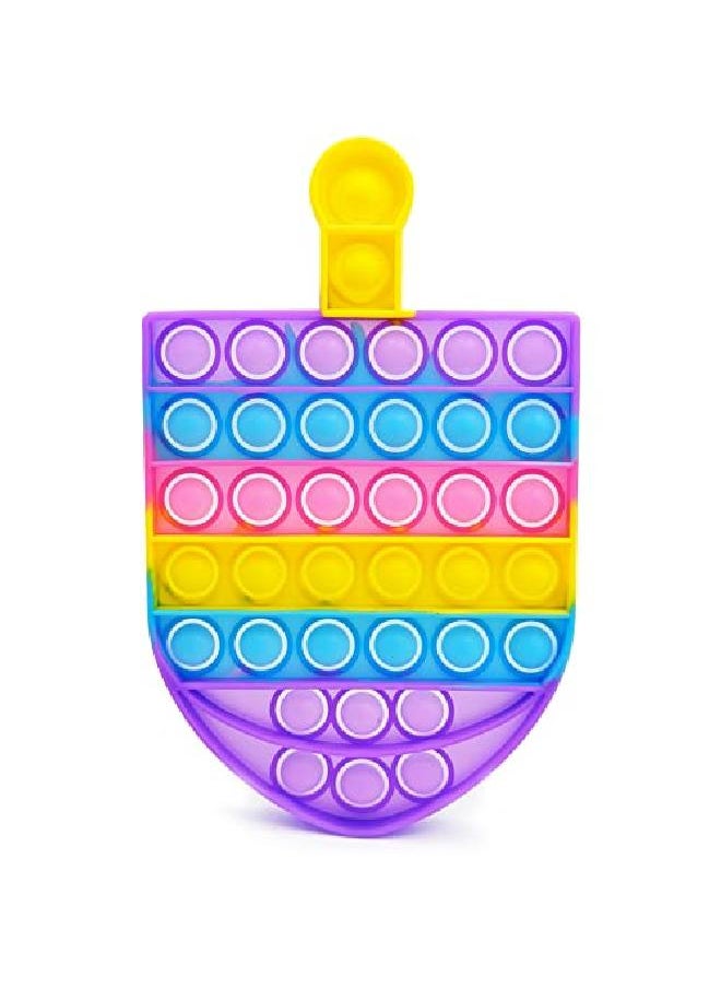 The Dreidel Company - Hanukkah Dreidel Poppit Pop Fidget Toy Dreidel Menorah Popper Set (Menorah & Dreidel Set) - Image 1