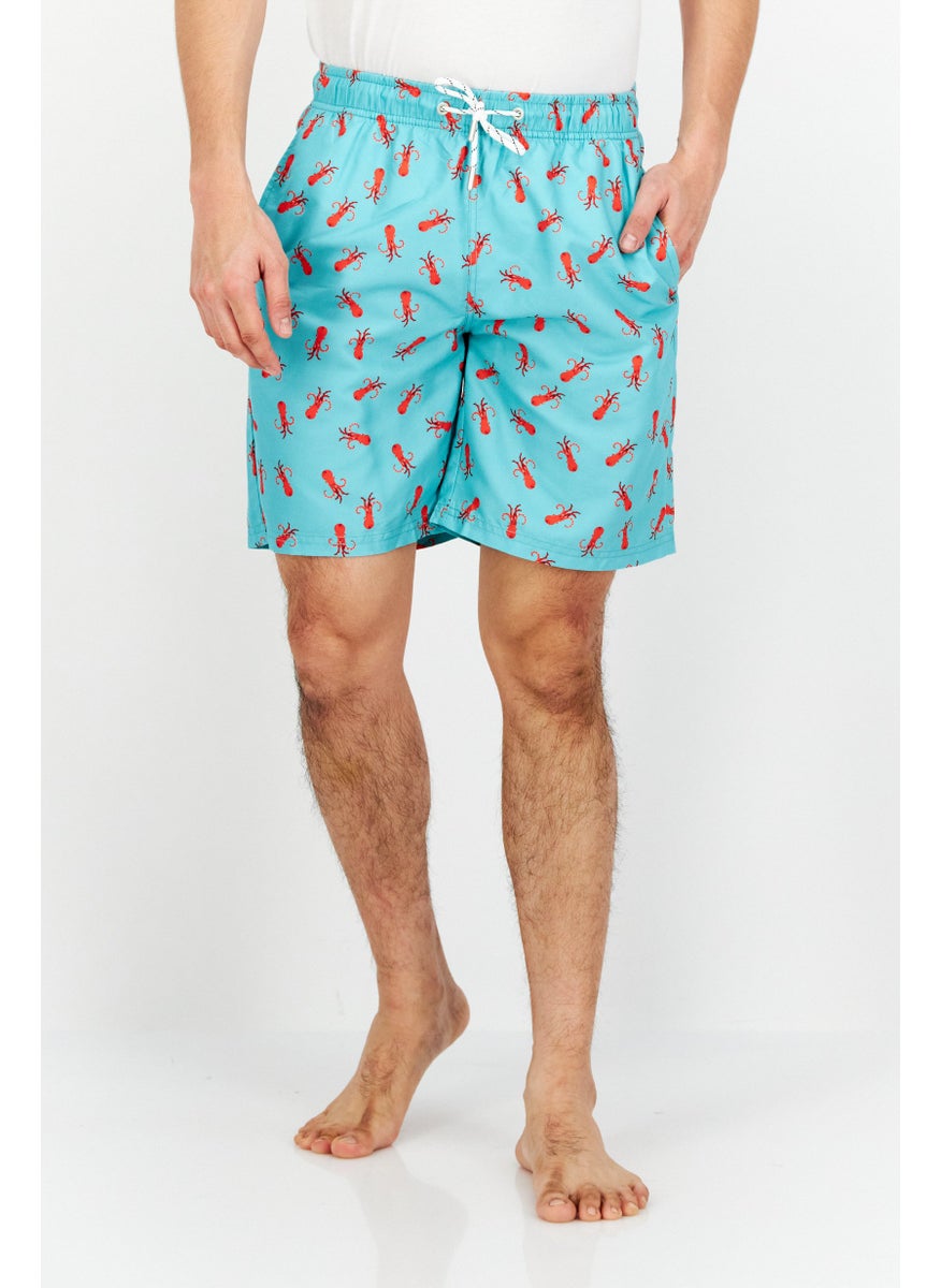 Men Drawstring Allover Print Swim Short, Blue Combo - pzsku/Z61B6A916A2CF69219953Z/45/_/1724351055/a9f6630f-7c13-465e-a455-e9485a5e0b59