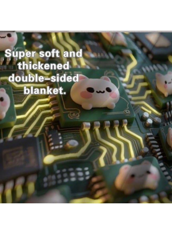 general Baby and children's cartoon flannel thin blanket (warm and comfortable, suitable for sleep, game use) 70cm*100cm - Image 1