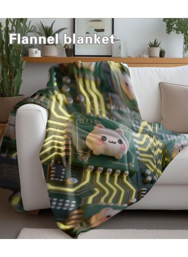 general Baby and children's cartoon flannel thin blanket (warm and comfortable, suitable for sleep, game use) 70cm*100cm - Image 5