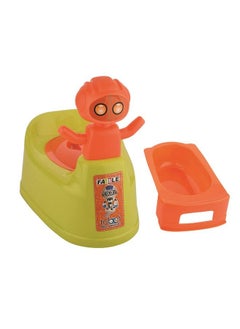 Nabhya Robot Style Toilet Trainer Baby Potty Seat With Removable Tray & Closing Lid For 624 Month Kids (Yellow)  - Image 2