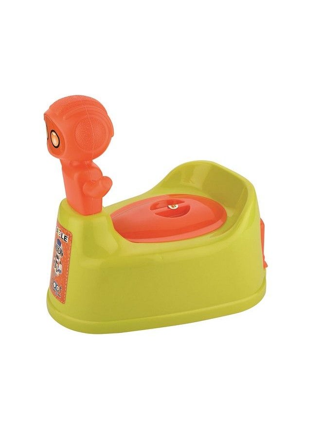 Nabhya - Robot Style Toilet Trainer Baby Potty Seat With Removable Tray & Closing Lid For 624 Month Kids (Yellow) - Image 1