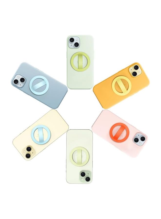 Green Tiger DEXO Silicone Magnetic Stand Bracket for iPhone and Magsafe Compatible Phones – Liquid Silicone Magsafe Ring Phone Grip Holder, Flexible & Durable Phone Mount, White - Image 3