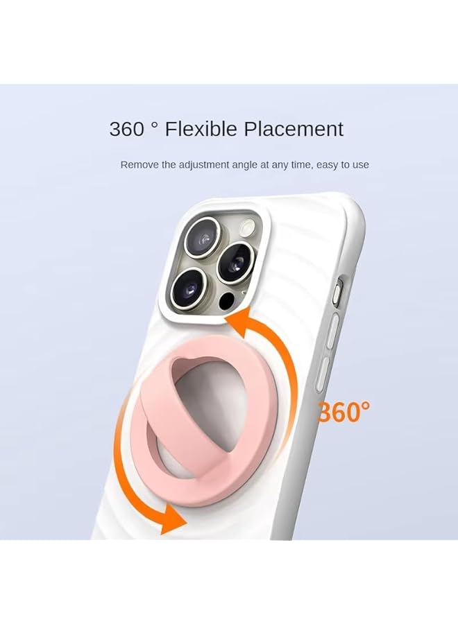 Green Tiger DEXO Silicone Magnetic Stand Bracket for iPhone and Magsafe Compatible Phones – Liquid Silicone Magsafe Ring Phone Grip Holder, Flexible & Durable Phone Mount, White - Image 5