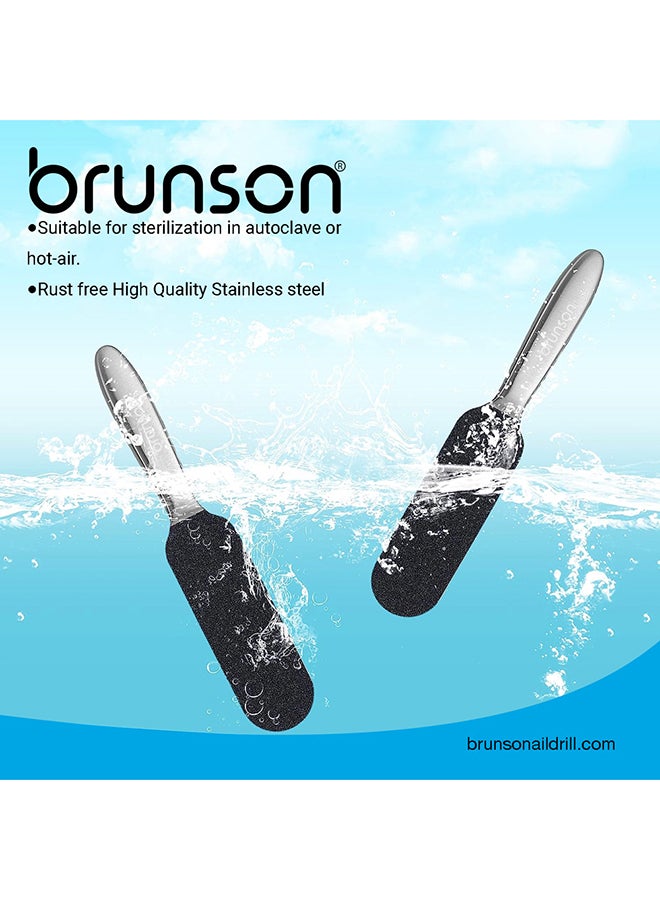 brunson 50 Pieces Foot File Callus Remover For Grater Scrub Double Sided Professional Pedicure Kits - RPP120 - Image 4
