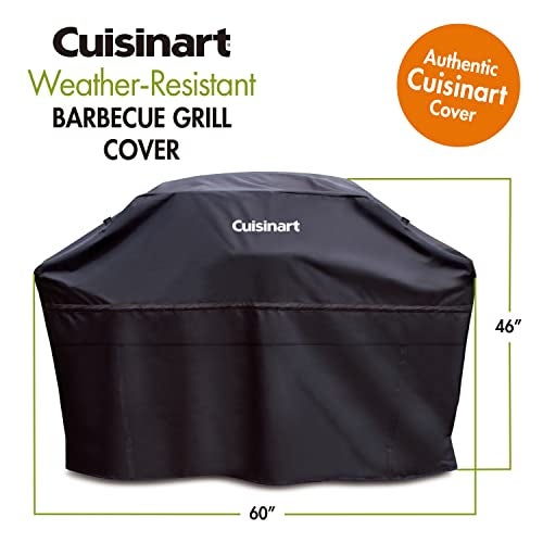 Cuisinart CGC60B HeavyDuty Barbecue Grill Cover 60 Black Cover60 - Image 3