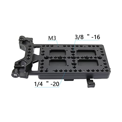 CAMVATE V Lock Mounting Plate Power Supply Splitter with 15mm Rod Clamp - 1524 - Image 4
