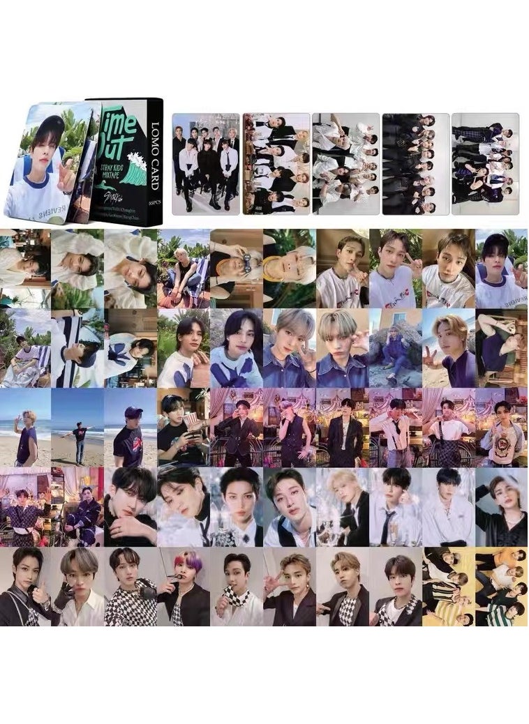 EHOME 55 Piece Time Out Mixtape Stray Kids Lomo Cards  - Image 2