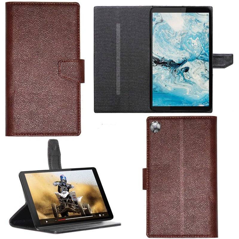 Zaoma Artificial Leather Flip case Cover for Lenovo Tab M8 (2nd Gen) Model No. : TB-8505X/TB-8505F 8 inch Tablet - Brown - Image 5