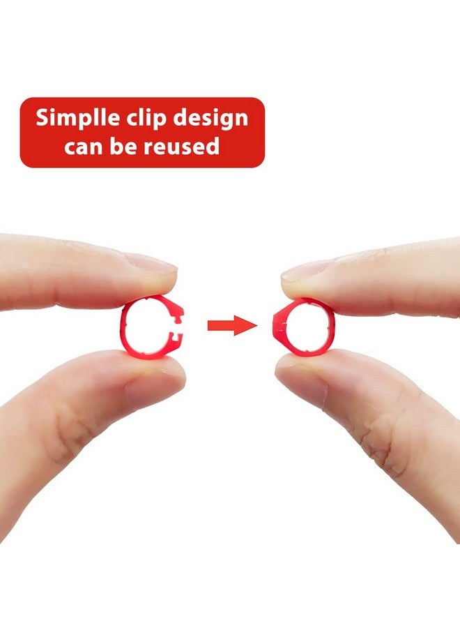 Qpets® Bird Leg Rings-Numbered, 100 Pcs Bird Rings for Leg Identification Leg Bands Pigeon, Poultry Bird Shoulder Guard Foot Rings for Bantam Finch Dove Pigeons Lovebird Coturnix Quail - Image 5