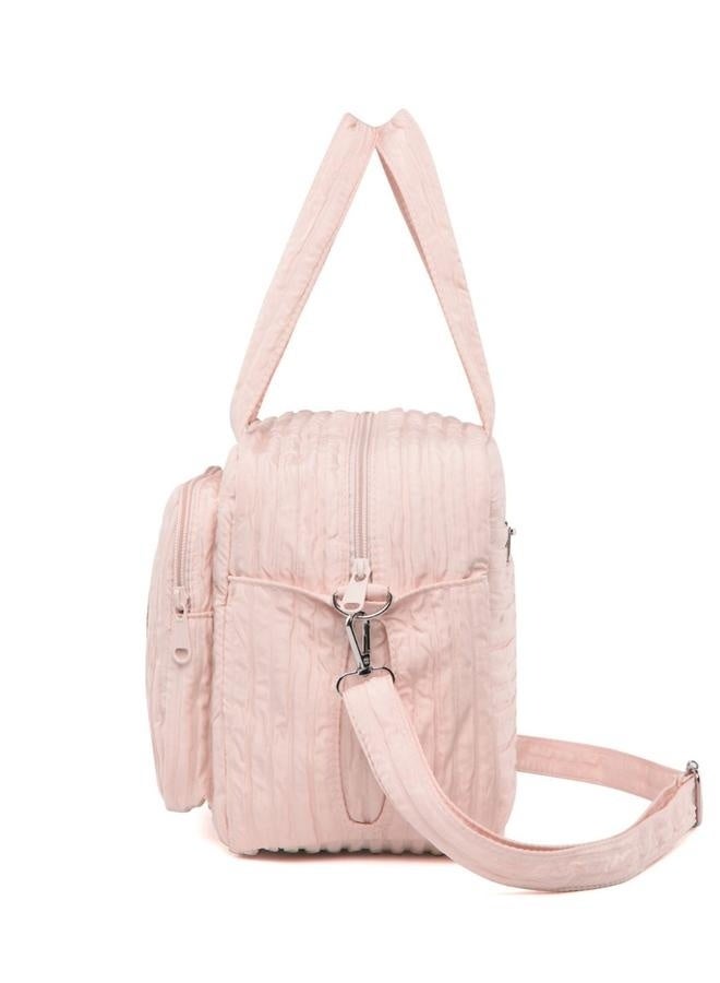 Baby Diaper Bag Tote, Mommy Bag Cute Diaper Bags Crossbody Baby Bags for Girl -pink-Diaper Bag for Moms, Fashionable Baby Organiser Case Pouch with Adjustable Stra  - Image 4