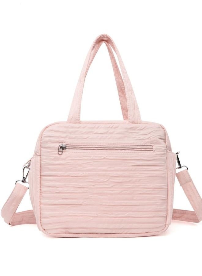 Baby Diaper Bag Tote, Mommy Bag Cute Diaper Bags Crossbody Baby Bags for Girl -pink-Diaper Bag for Moms, Fashionable Baby Organiser Case Pouch with Adjustable Stra  - Image 3