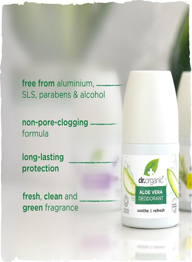 dr.organic Dr Organic Aloe Vera Deodorant Roll On 50ml - Image 3