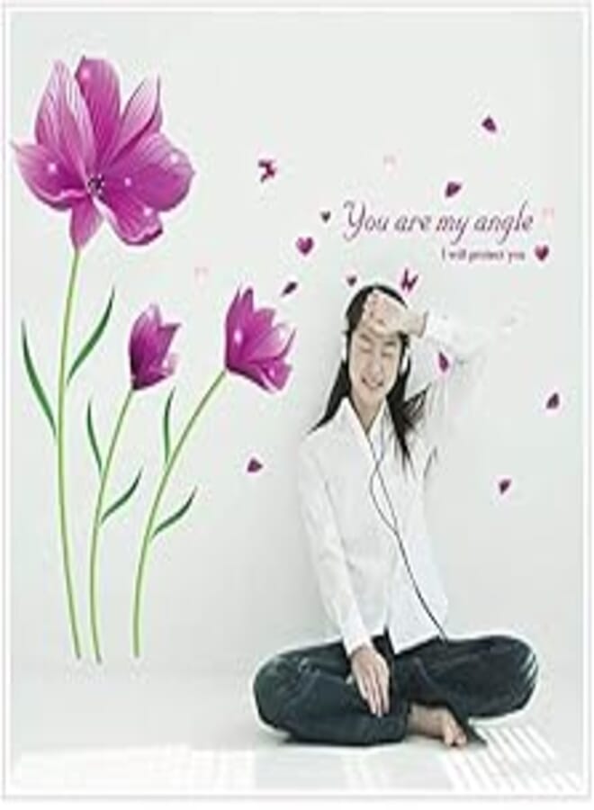 Clover Clover Calla Lily Flower Painting Removable Wall Stickers For Living Room Bedroom