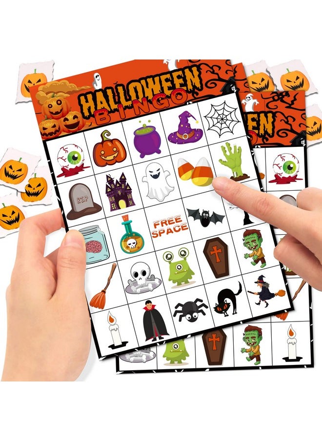 jollylife - 40 Players Halloween Bingo Game Cards Hallowmas Goodie Bags Stuffers Gifts For Kids Holiday Activity Party Supplies Favors - Image 1