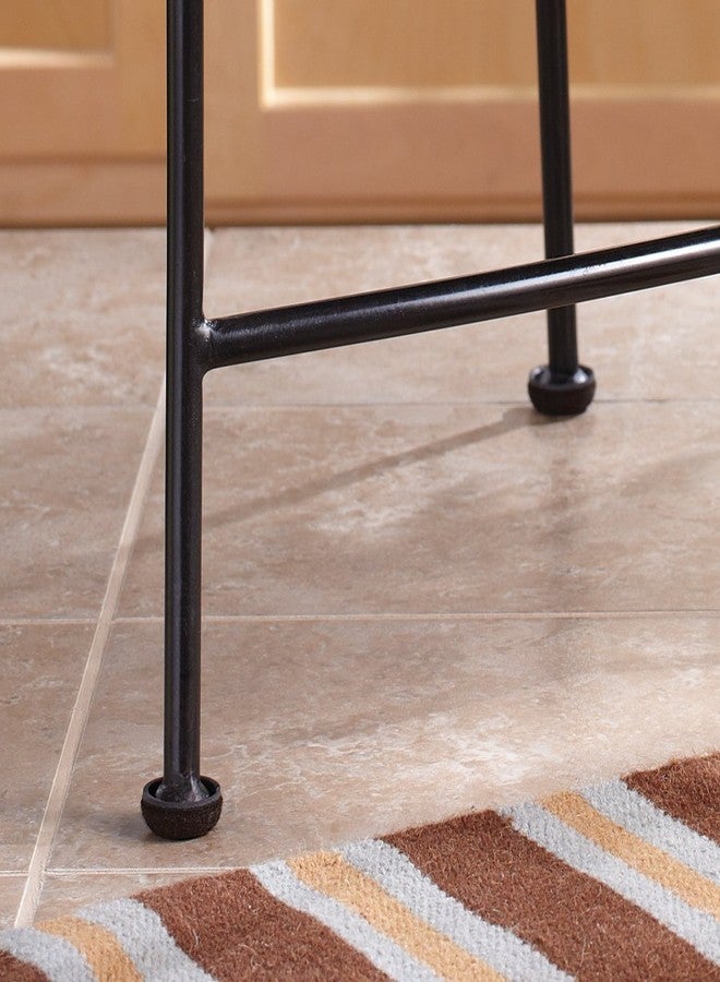 SoftTouch Super Sliders 4 Pack - 1" Round Formed Felt Self-Stick Furniture Pads for Hardwood, Tile & Laminate Floors - Scratch-Resistant Floor Protectors, Brown - Image 5
