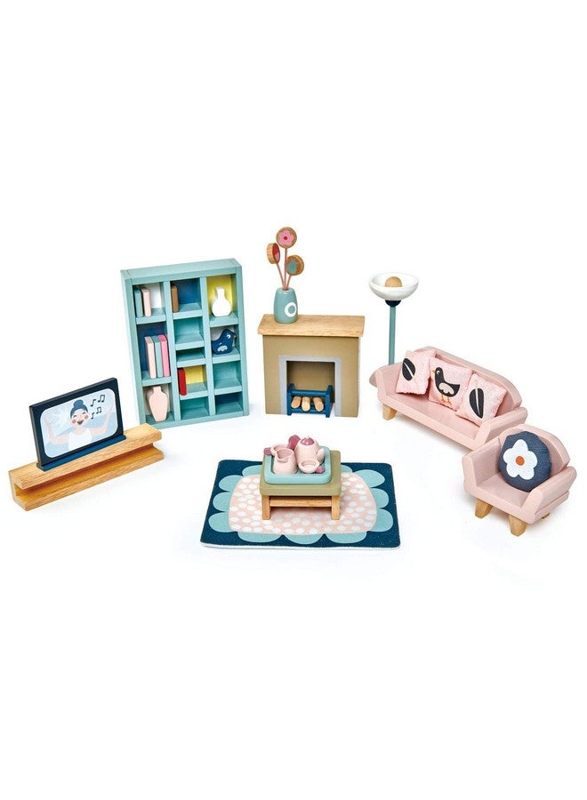 Tender Leaf Toys Dovetail Dollhouse Accessoriesdetailed Wooden Furniture Sets And Room Decorencourage Creative And Imaginative Fun Play For Childrenage 3+ - Image 1
