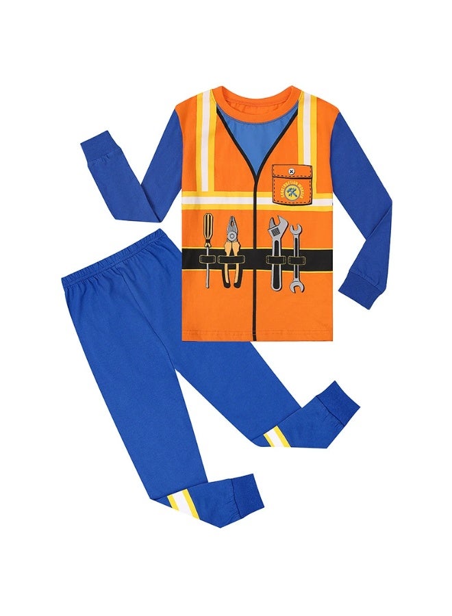 general Halloween boy's glowing pajama set that lights up at night - skeleton costume for role-playing - Image 1