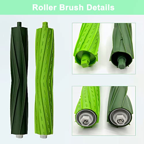 Rjnlsc Replacement Parts Compatible for iRobot Roomba i3 i3+ i5 i5+ j5 j5+ i4 i4+ i6 i6+ i7 i7+ i8 i8+J7 /Plus E5 E6 E7 I,E &J Series Vacuum Cleaner, 1 Set Rubber Brush,8 Filters,8 Side Brushes - Image 3