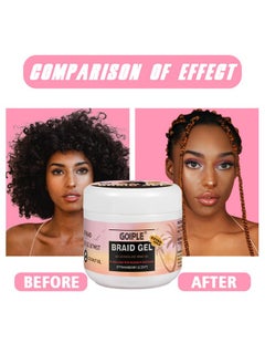 Goiple 16oz Big Capacity Braid Gel Good for Twist, Locs, Braids, Edge No Flake Extra Hold High Shine Braiding Gel & Edge Control, Loc Gel Long Lasting for Locks, Cornrows Smooths & Tames Frizz  - Image 5