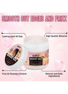 Goiple 16oz Big Capacity Braid Gel Good for Twist, Locs, Braids, Edge No Flake Extra Hold High Shine Braiding Gel & Edge Control, Loc Gel Long Lasting for Locks, Cornrows Smooths & Tames Frizz  - Image 4