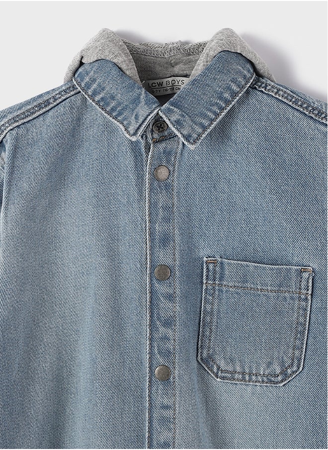 LC WAIKIKI Basic Boy Jean Shirt  - Image 3