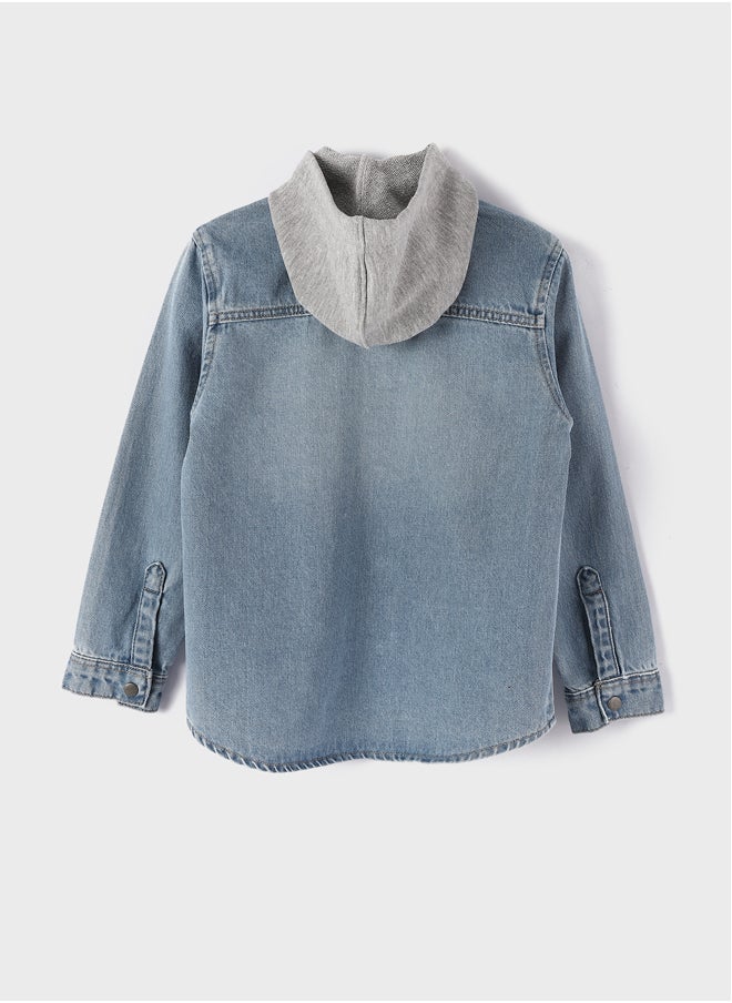 LC WAIKIKI Basic Boy Jean Shirt  - Image 2