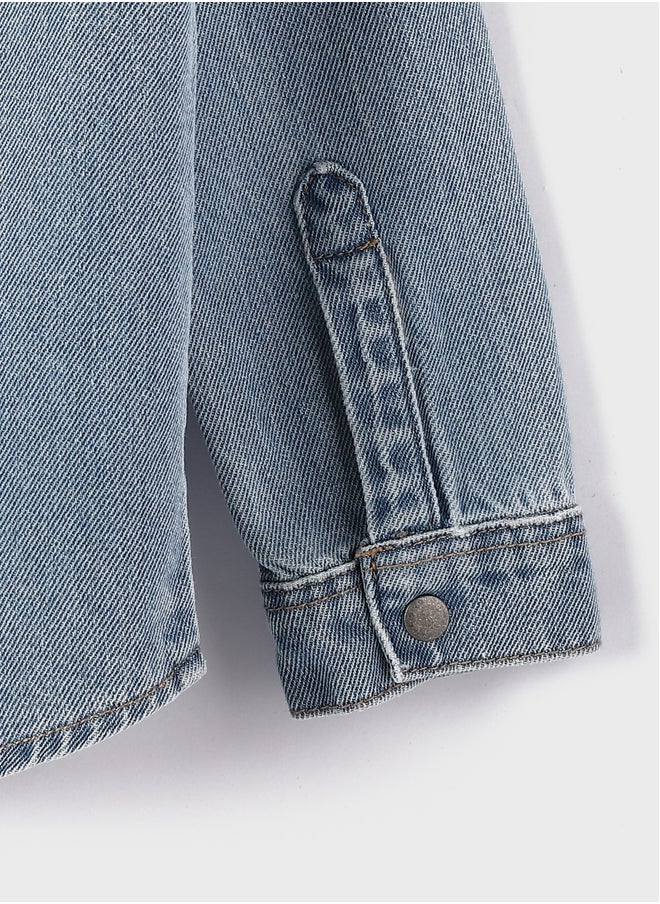 LC WAIKIKI Basic Boy Jean Shirt  - Image 4