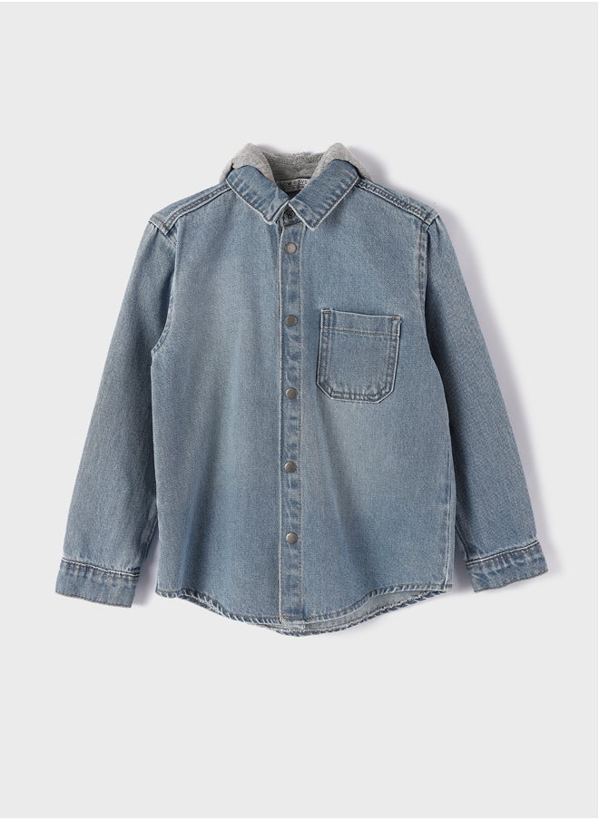 LC WAIKIKI Basic Boy Jean Shirt  - Image 1
