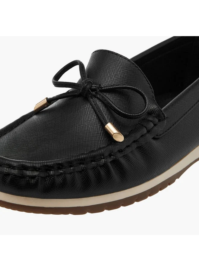 Le Confort Women's Bow Detail Slip-On Moccasins