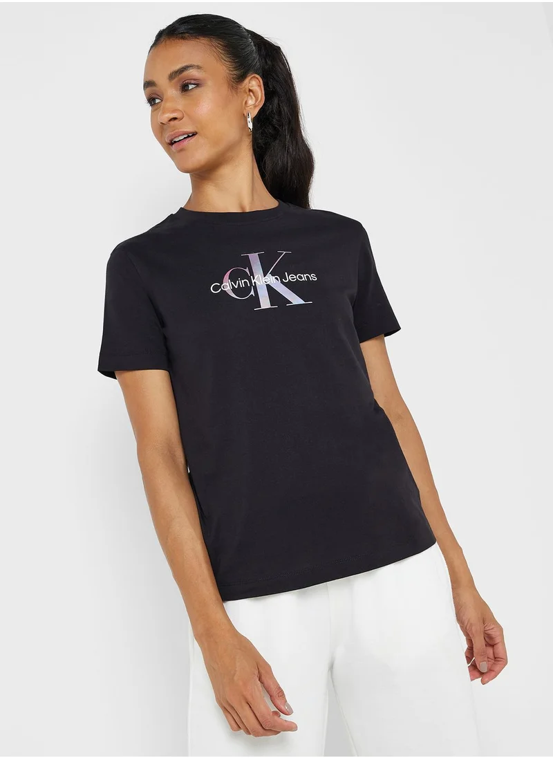 Calvin Klein Jeans Crew Neck Logo T-Shirt