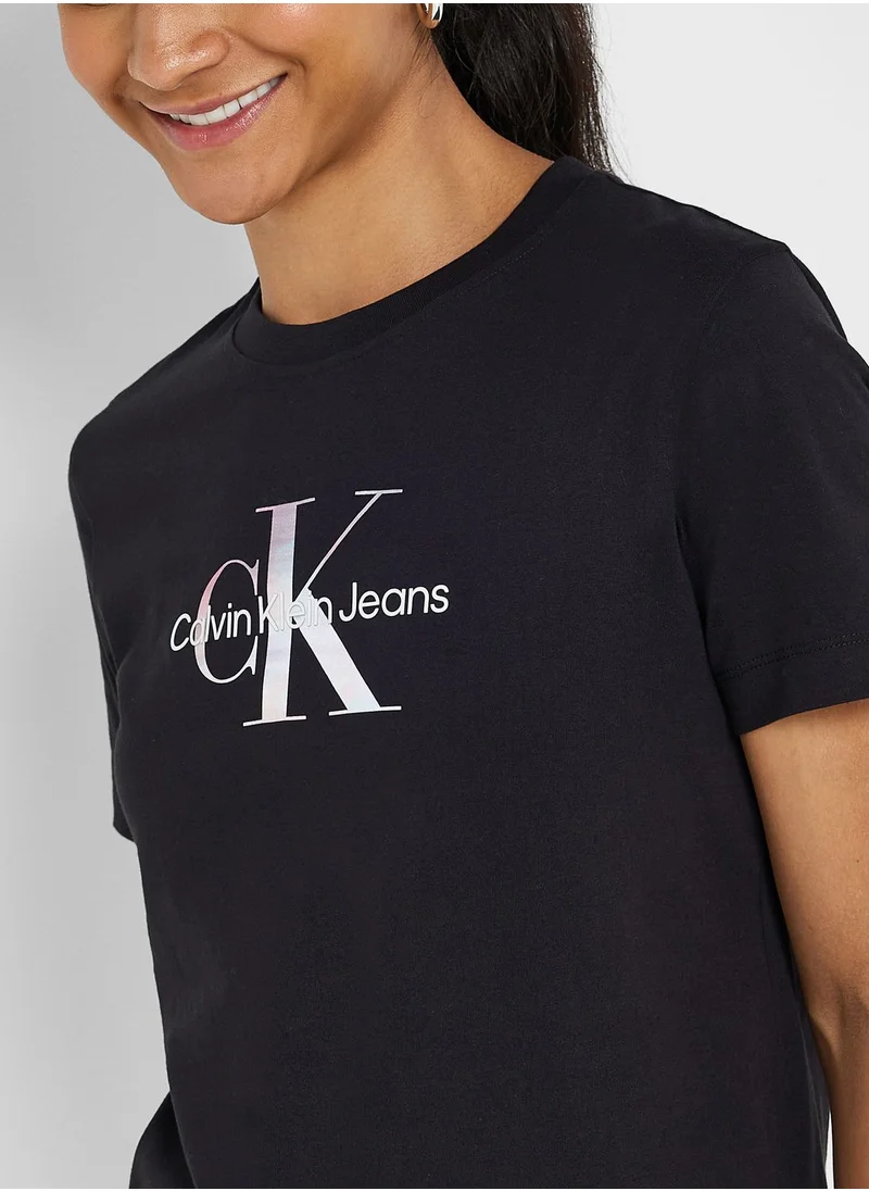 Calvin Klein Jeans Crew Neck Logo T-Shirt