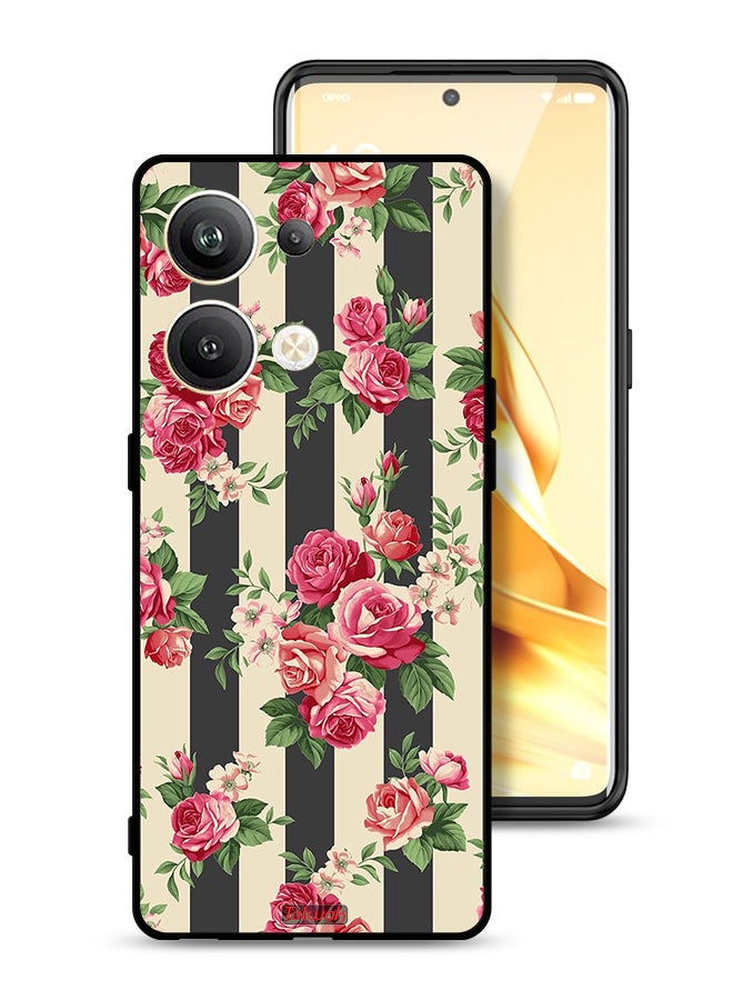 Tolwak Oppo Reno9 Pro Plus 5G Protective Case Cover Roses Pattern - Image 1