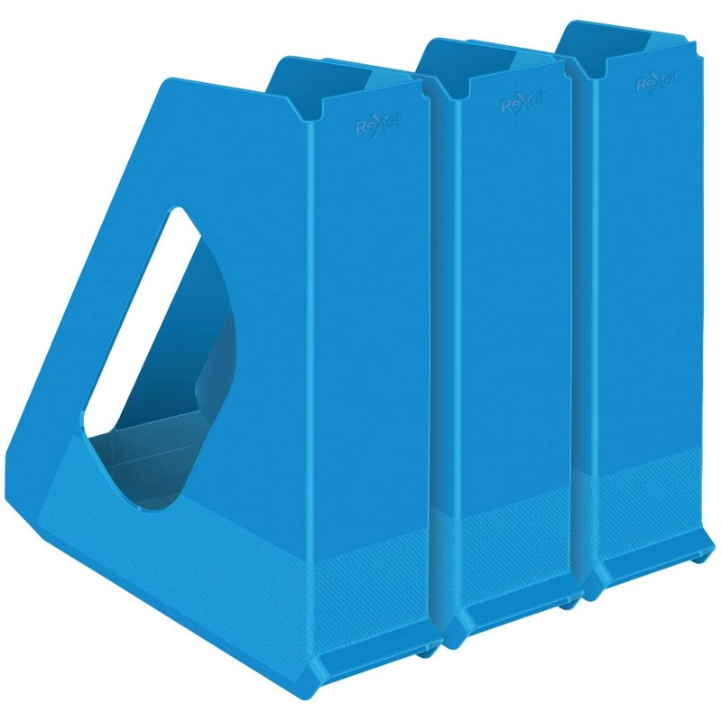 Rexel Choices, 2115603, Magazine File, A4, Blue - Image 2