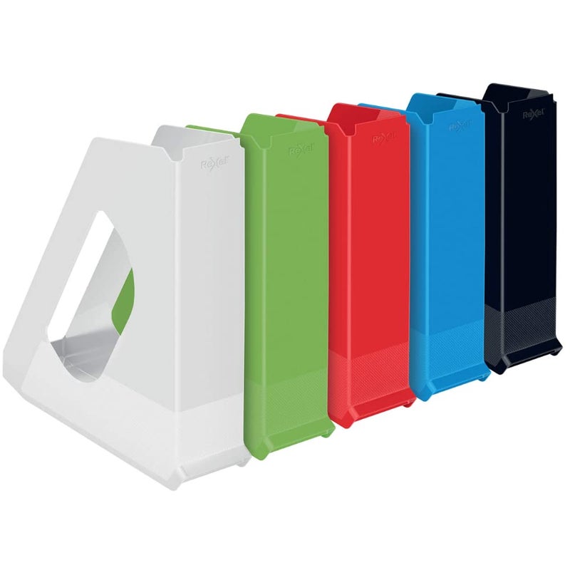 Rexel Choices, 2115603, Magazine File, A4, Blue - Image 3