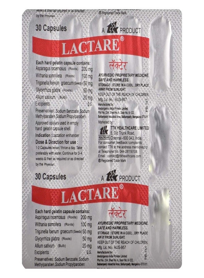 Lactare - Strip of 30 Capsules - Image 2