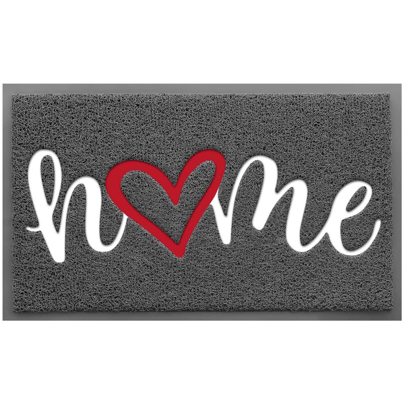 StepLively Door Mat Home Welcome Mats Outdoor and Indoor HeavyDuty LowProfile NonSlip Front Welcome Mat for Home Entrance Outside Entry Yard Floor 30x175 Grey
