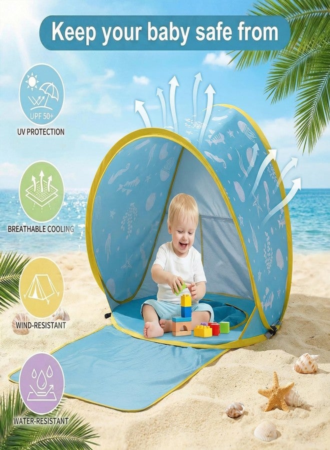TTQ 3-in-1 Baby Beach Tent, Pop-Up Baby Pool Tent with UPF 50+ Sun Protection, Portable Sun Shelter for Infants and Toddlers Outdoor Play - Image 4