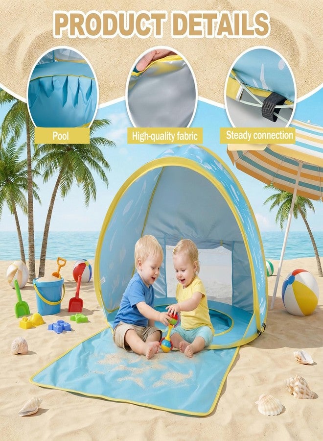 TTQ 3-in-1 Baby Beach Tent, Pop-Up Baby Pool Tent with UPF 50+ Sun Protection, Portable Sun Shelter for Infants and Toddlers Outdoor Play - Image 3