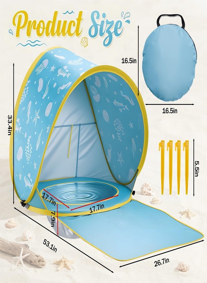TTQ 3-in-1 Baby Beach Tent, Pop-Up Baby Pool Tent with UPF 50+ Sun Protection, Portable Sun Shelter for Infants and Toddlers Outdoor Play - Image 2