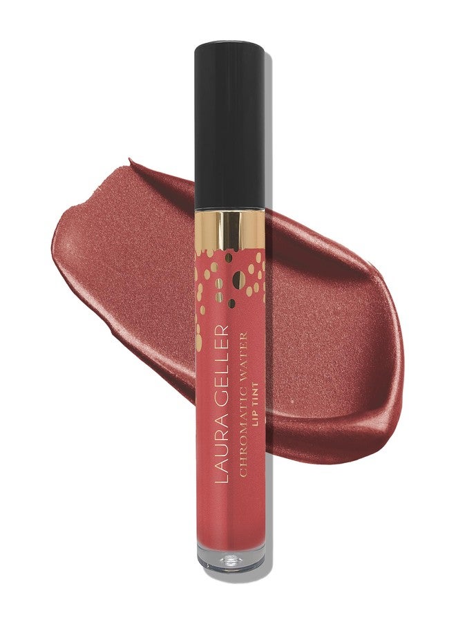 LAURA GELLER NEW YORK Chromatic Water Lip Tint, Holographic Lip Color, Water-Based Formula to Hydrate Dry Lips, Tea Rose - Image 1