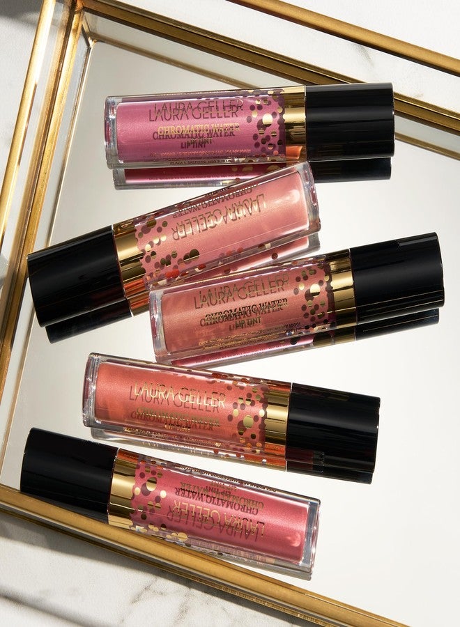 LAURA GELLER NEW YORK Chromatic Water Lip Tint, Holographic Lip Color, Water-Based Formula to Hydrate Dry Lips, Tea Rose - Image 4