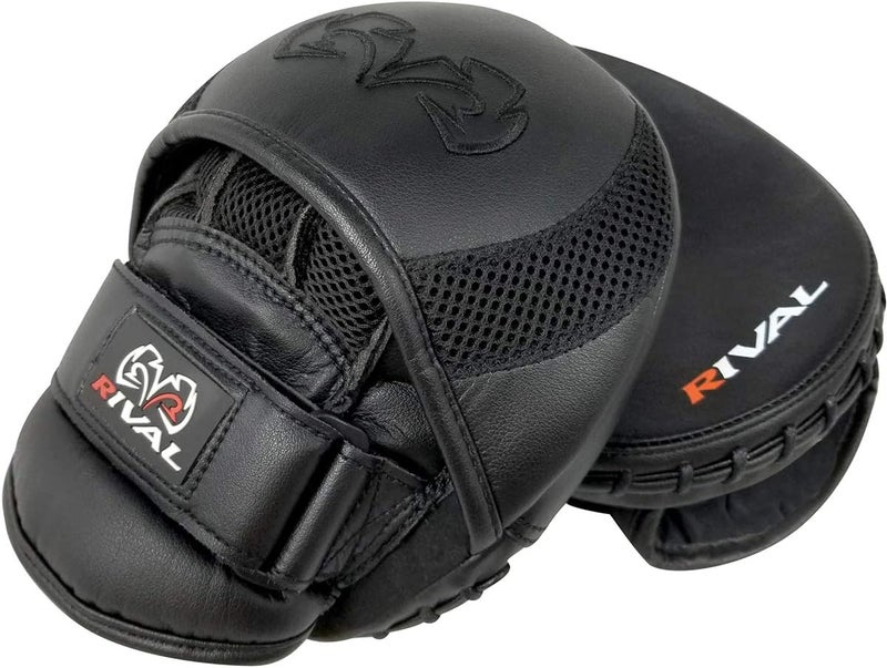 RIVAL Boxing RPM11 Evolution Punch Mitts, Pre-Curved Oval Punching Surface, Padded Finger Cover, and Stabilizing Wrist Strap - Image 3
