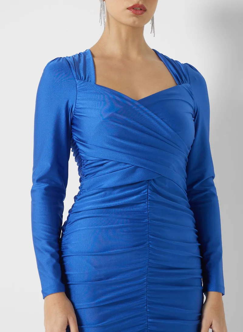 YAS Ruched Bodycon Dress