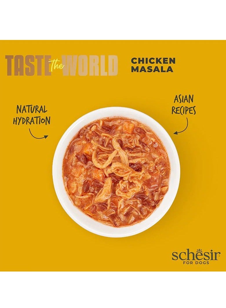 شيسر عبوة من 8 قطع من طعام الكلاب الكامل من Taste The World - بهارات الدجاج 8x150 جرام - Image 4