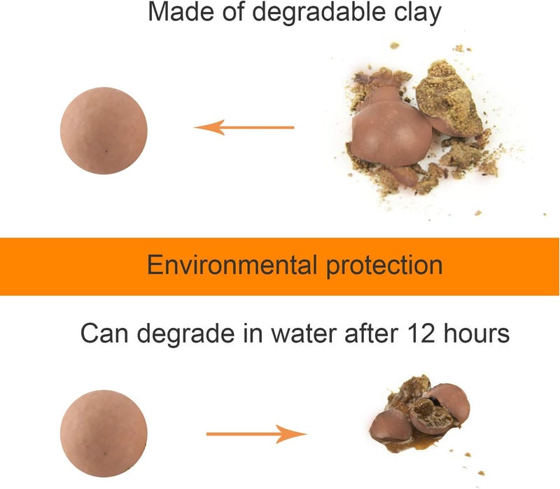 L Continue Slingshot Ammo About 1000 PCS,1/2''(About 13mm),Biodegradable Hard Clay Ball - Image 3