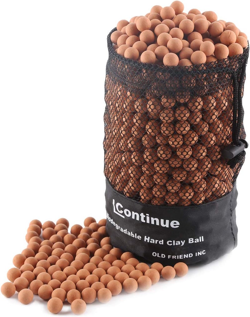 L Continue Slingshot Ammo About 1000 PCS,1/2''(About 13mm),Biodegradable Hard Clay Ball - Image 1