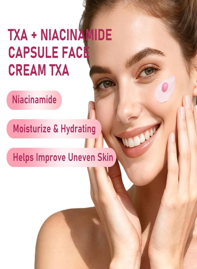 OUPEICHARM TXA Niacinamide Capsule Face Cream,Moisturizer Capsule Facial Cream,Hydrating Night Face Cream Skincare 4.9 OZ - Image 4