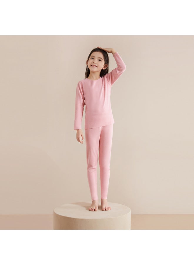 ملابس داخلية حرارية للأطفال، بدلة للأولاد والبنات، ملابس خريفية، لونج جون للأطفال، بيجاما شتوية وخريفية بدون خياطة ومزودة بفرشاة مزدوجة الجوانب - Image 1