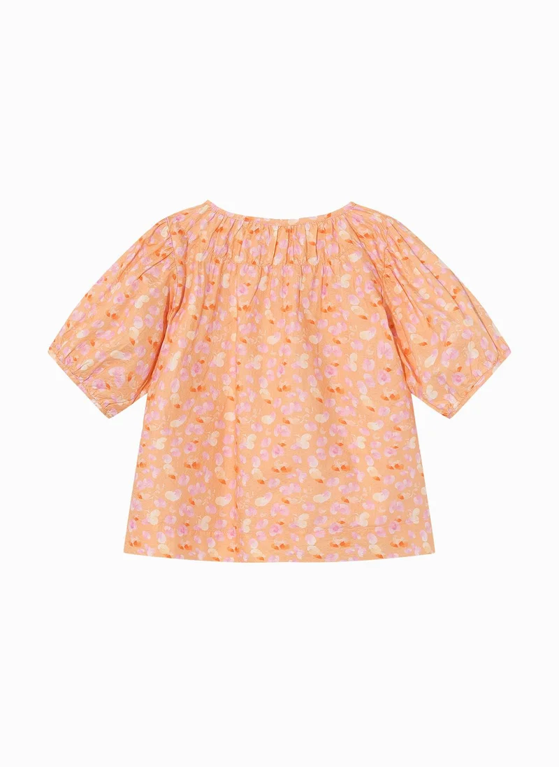 Balabala Kids Girl Woven short-sleeved shirt